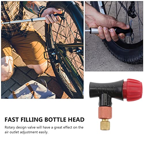 LIOOBO Testina di gonfiaggio co2 Testa della Pompa...