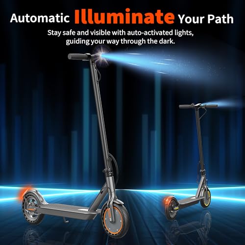 Image of Sigravy Electric Scooter for Adults, Foldable Commuter E Scooter for Teens, 350W Motor, 19 MPH, Up to 21 Miles Range, 8.5 inch Solid Tires, Cruise Control, Dual Brakes, LED Display