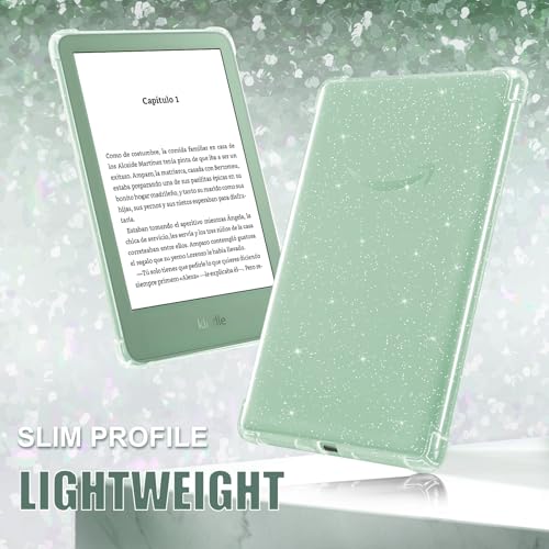 Image of CoBak Clear Case for 6 inch E-Reader 2024 and 2022 (11th Generation) - Ultra-Slim Soft TPU Transparent Cover,Lightweight & Durable Protection.Glitter