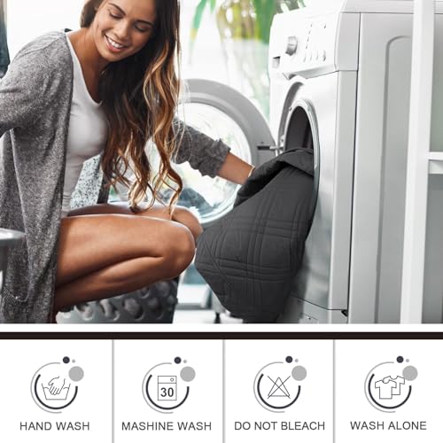 Image of TAOCOCO 100% Waterproof Loveseat Recliner Cover, Non Slip Split Loveseat Covers for Reclining Loveseat with Elastic Straps, Washable Recliner Chair /Furniture Protector for Kids Pets(2 Seater, Coffee)