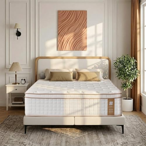 Profus 14 Inch Twin Mattress Hybrid Memory Foam Mattress with Medium Firm for Pressure Relief Motion Isolation Twin Size Mattress CertiPUR-US Certified 100% Fiberglass Free Mattress in a Box