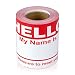 Red Hello My Name Is Name Badge Tag Labels Stickers - 1 Roll