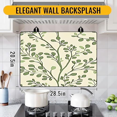 Image of Stove Top Cover for Electric Stove,Glass Stove Top Cover, Heat Resistant Glass Cooktop Cover, Stovetop Protector, Kitchen Decor, Dish Drying Mats Cover for Ceramic Washer Top 28.5x20.5 inch