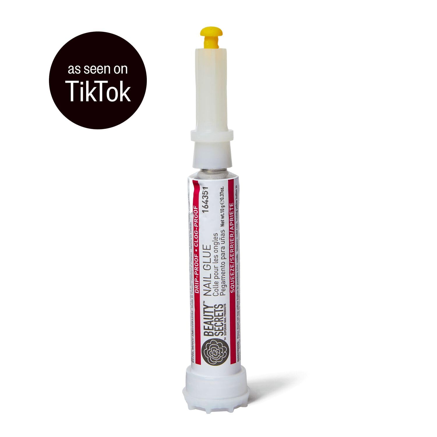 Beauty Secrets Drip & Clog Proof Nail Glue - Colla per unghie antigoccia e anti-intasamento Beauty Secrets