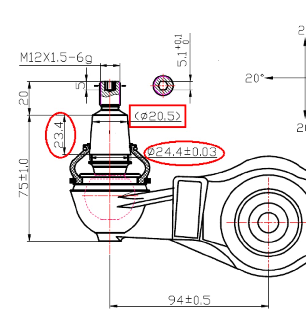 Docas 14x Bras De Suspension Roue Avant 8D0498998S1 8D0498998 Pour Audi A4 B5 A6 C5 VW Passat Skoda Superb - Kit Complet