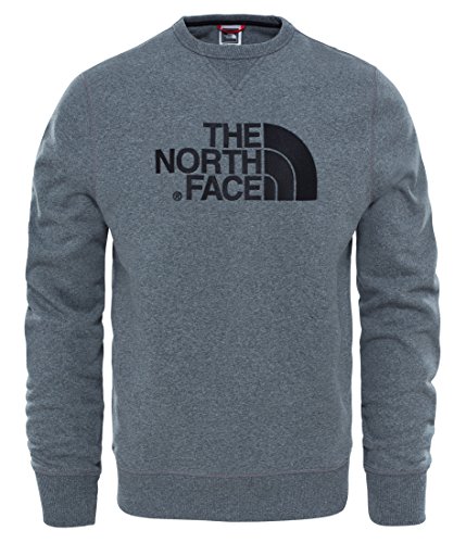 The North Face M Drew Peak Crew Tnfmdgyhtr Sweatshirt, Hombre, Tnfmediumgreyheather(Std)