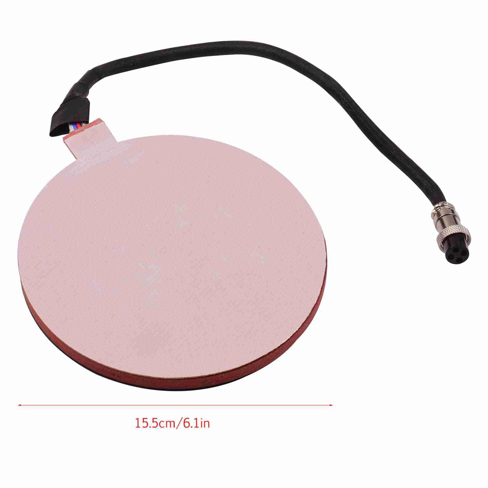 15.5cm Heat Press Plate Pad Sublimation Transfer Silicone Heating Pad Mat für Heat Press Machine kompatibel mit Multifunktionalen Combo Units ()