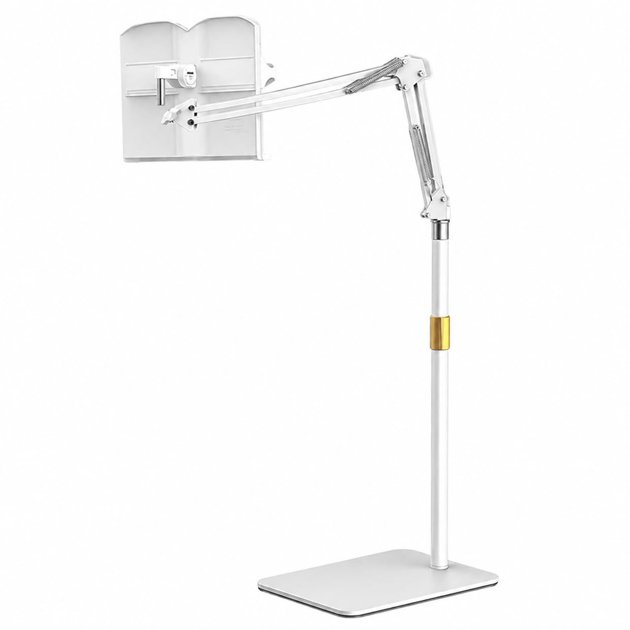 Support roulant à hauteur réglable pour livres, livres de cuisine et tablettes, support de lutrin extra large, blanc