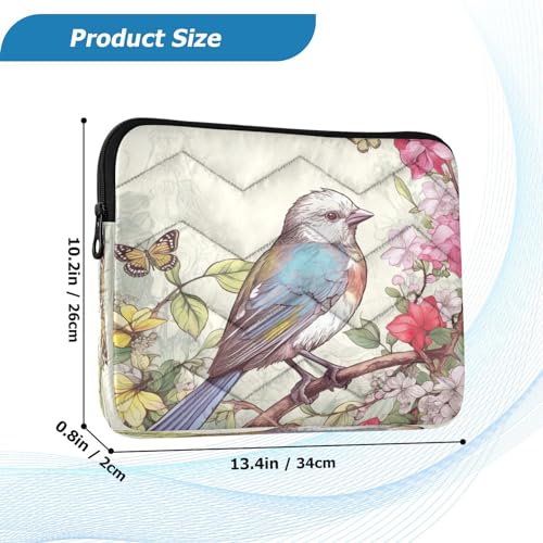 Funda para portátil diseño aves 13-14 pulgadas impermeable miniatura 3