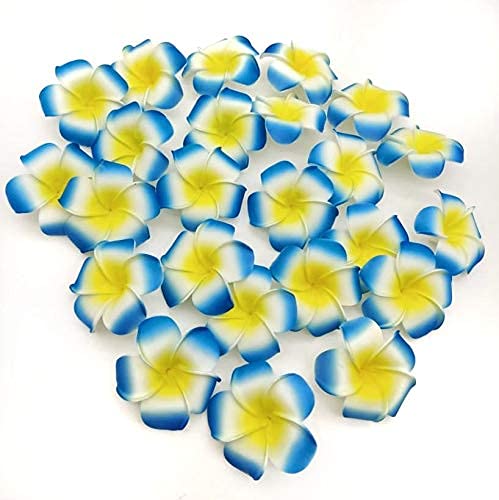 SATYAM KRAFT 12 Pcs Artificial Big Fake Foam Hawaii Beach Water Floating Flowers for Decoration, Pooja Thali, Festival & Events, Home, Table, Badroom,Room, DIY Craft (6 cm) (Blue) (B0CX96YVQJ) Amazon Price History, Amazon Price Tracker