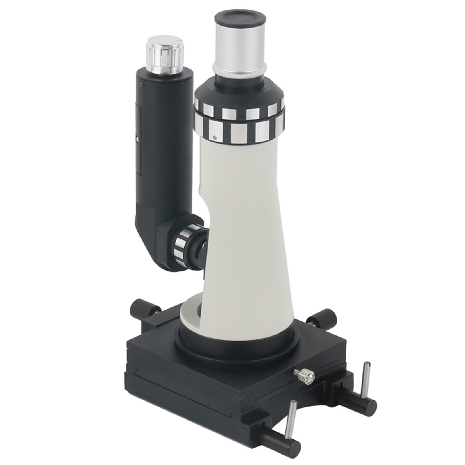 Microscopio Metallografico Portatile Industriale con Zoom 100X 400X, Microscopio A Luce Polarizzata + Base Magnetica Polarizzatore,Base with 48MP HDMI USB-01