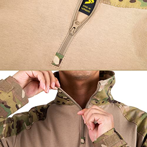 Votagoo Tactical G3 Combat Shirt For Men Airsoft Military Multicam Uniform Army Long Sleeve Clothing With Elbow Pads #TOP2