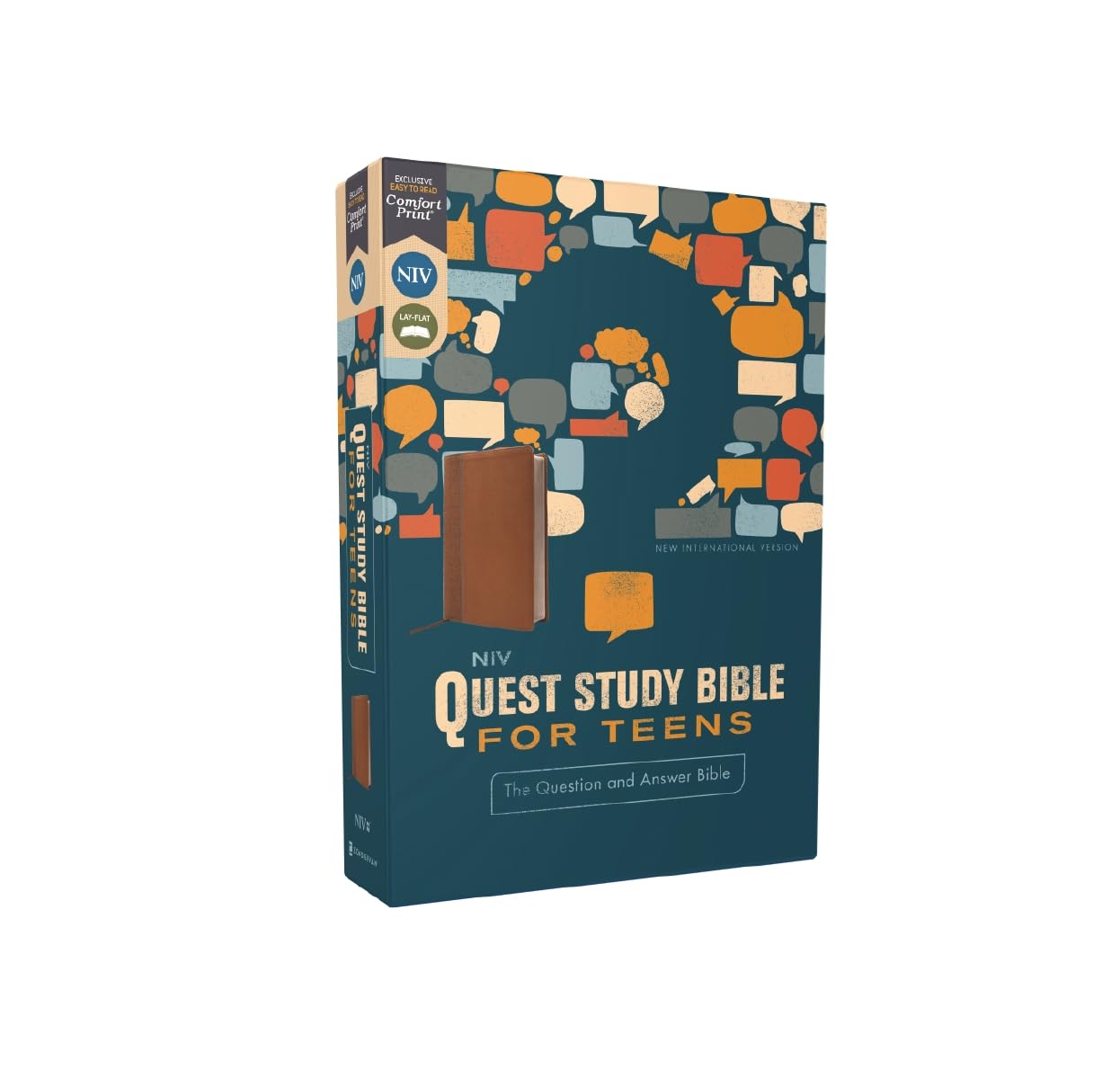 Holy Bible: New International Version, Quest Study Bible for Teens, The Question and Answer Bible, Leathersoft, Brown, Comfort Print