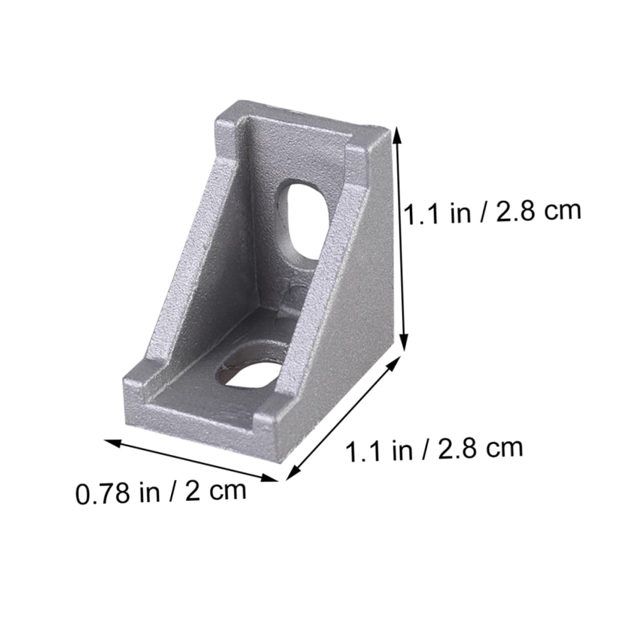 MUCKLILY Heavy Duty Aluminum Extrusion Connectors Angle 20 Series 20pcs Set 2.8x2.8x2cm