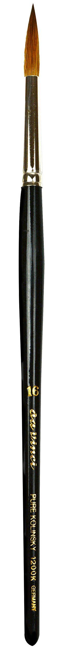 da Vinci Watercolor Series 1200k Maestro Paint Brush, Medium Needle Liner/Rigger Kolinsky Red Sable, Size 16