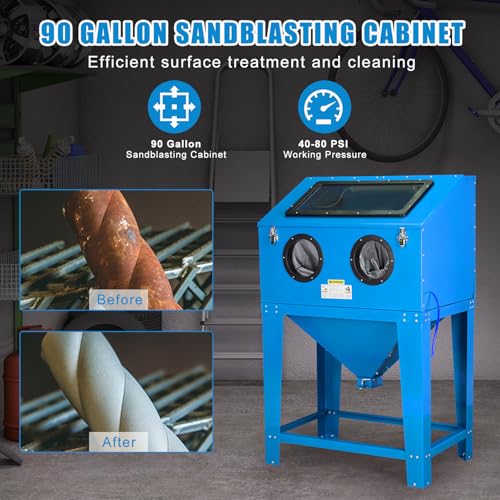 Parts-Diyer 90 Gallon Sandblasting Cabinet
