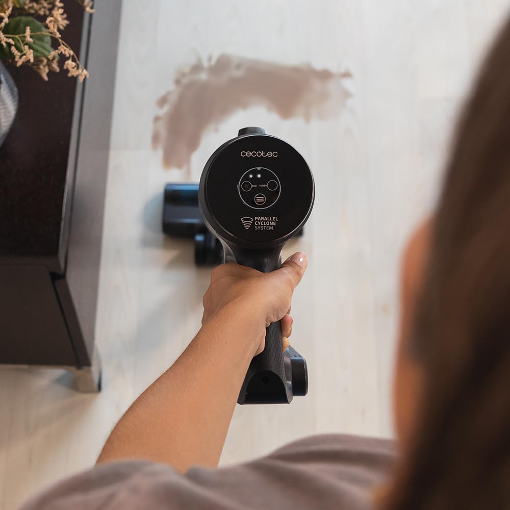 Cecotec Scopa Aspirapolvere Senza Fili 3 in 1 Conga Rockstar 350 Longlife Jalisco. 215 W, 12 kPa, 60 minuti di autonomia, spazzola Jalisco, serbatoio da 500 ml, ciclone parallelo