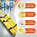 BeoyNot Industrial Rescue Stretcher Transfer EMT Backboard Immobilization Medical Folding Stretcher，350LB Capacity with 3 Seat Belts,for Patient Transport and Emergency Rescue