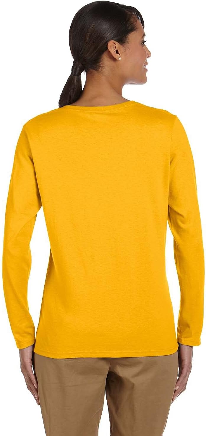 Misses Heavy Cotton Ladies Long Sleeve t-Shirt. - 5400L - Gold - 2X-Large