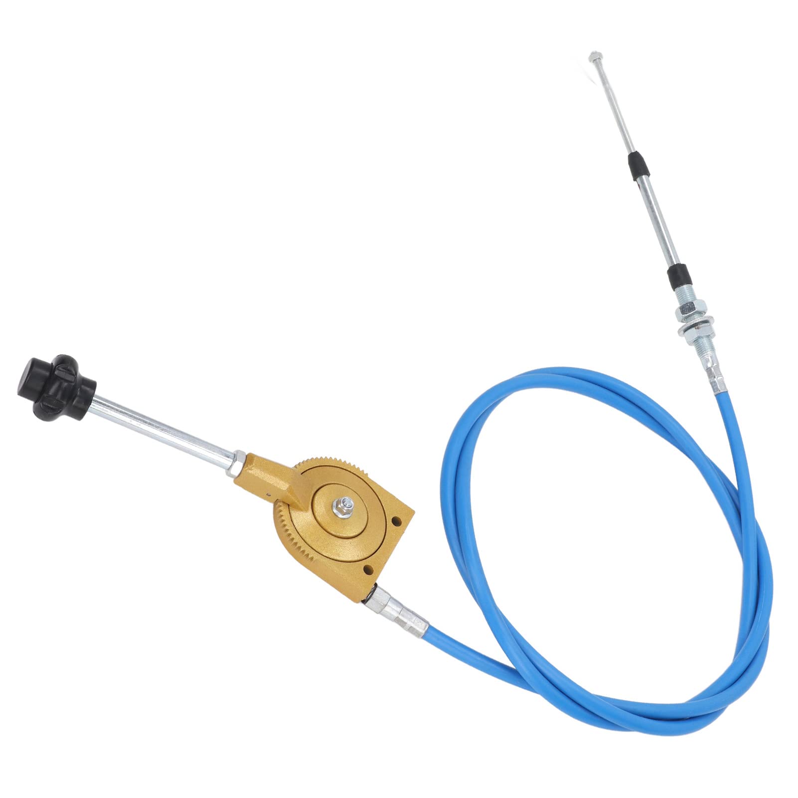 Cavo acceleratore Manuale con Giunto in Acciaio Inossidabile da 2,5 m, Linea di Controllo Pieghevole per Camion betoniere, Sostituzione acceleratore per Escavatore per Il