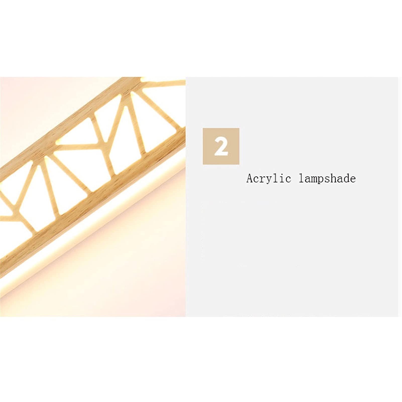 Espejo de luz LED, Espejo de Madera, luz Frontal, Espejo de tocador, Accesorio de iluminación para tocador de baño, Aplique de Pared (Color: luz cálida, tamaño: 35 cm), lámpara de Pared para