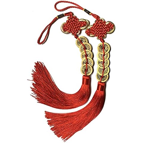 JIAQUAN Chinese Feng Shui Coins Car Decor Home Decor Five Emperor Money Ancient Chinese Coins Blessings of Health Happiness Fortune Prosperity and Success (5 Coins/Set, 2 Sets per Pack) Cover