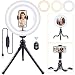 Produktbild 25,4 cm Ringlicht-Stativ, Fernbedienung für YouTube-Video, Make-up, Fotografie, Live-Streaming und Selfie, Mini-LED-Kameralicht mit Spiegel, Handy-Halterung, Desktop-LED-Lampe mit 3 Lichtmodi