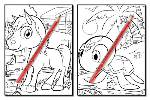 Cute Animals: An Adult Coloring Book with Fun, Easy, and Relaxing Coloring Pages for Animal Lovers (Cute Animal Coloring Books) 51+A8lGYloL. SL500 - Cute Animals: An Adult Coloring Book with Fun, Easy, and Relaxing Coloring Pages for Animal Lovers (Cute Animal Coloring Books)