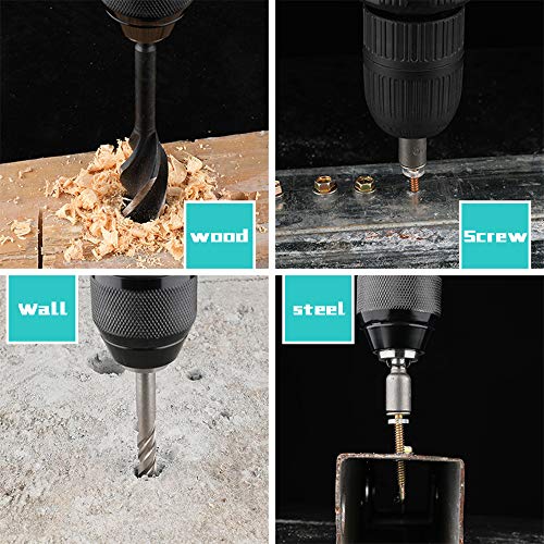 Perceuse sans fil et tournevis électrique avec clé dynamométrique 28 pièces - 6