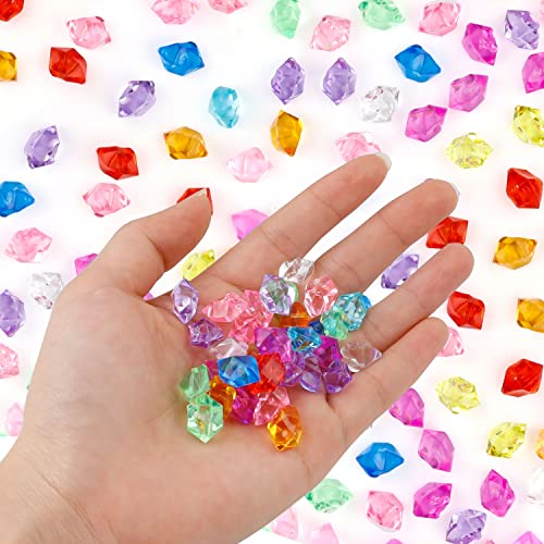 LNSYSNS Cristales Acrílicos 1000 Piezas, Cristales para Manualidades, Piedras Preciosas Piratas, Piedras Decorativa para Jarrones, Decoraciones de Acuarios, Accesorios de Rendimiento