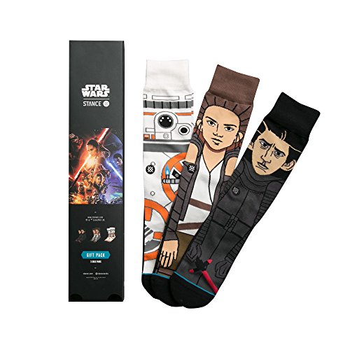 Stance Men's The Force Awakens 3 Pack Socks,Large,Black