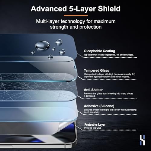 Image of Tempered Glass for Google Pixel 9 | 9 Pro | 10 | 10 Pro (6.3 Inch) Military Grade 9H Screen Guard, Anti-Scratch, Shatterproof, Edge-to-Edge Full Coverage - Black Border