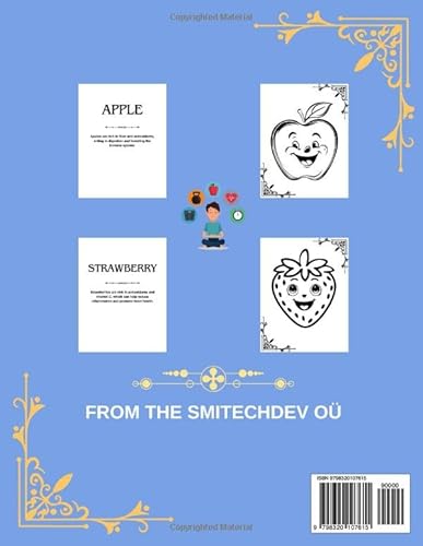 Fun and Educational Coloring for Kids: Explore the Colorful World of Fruits and Unleash Your Creativ