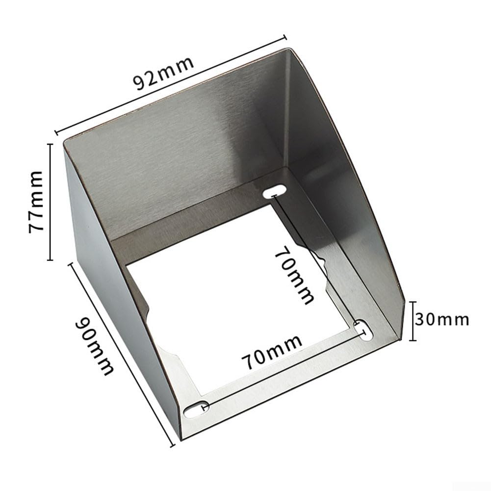 Auslassabdeckung, 9,3 * cm Outdoor-Steckdosenschutz, Outdoor-Spritzschutz, Steckdose for den Außenbereich, wasserdichter Edelstahl, wasserdichte Steckdosenabdeckung