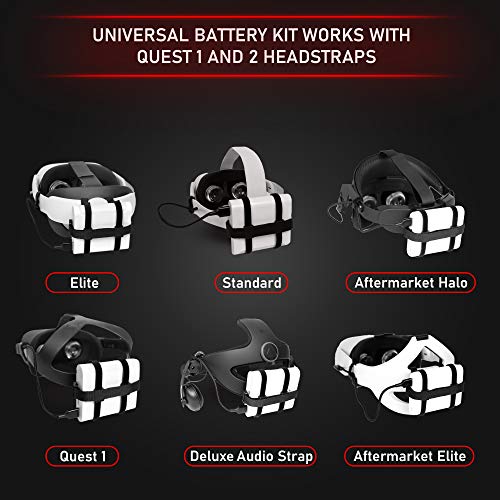 Deadeyevr Universal Battery Kit - Battery Holder Clips That Fit Any Usb Power Pack Bank Accessory For The Quest Pro And Quest #TOP4