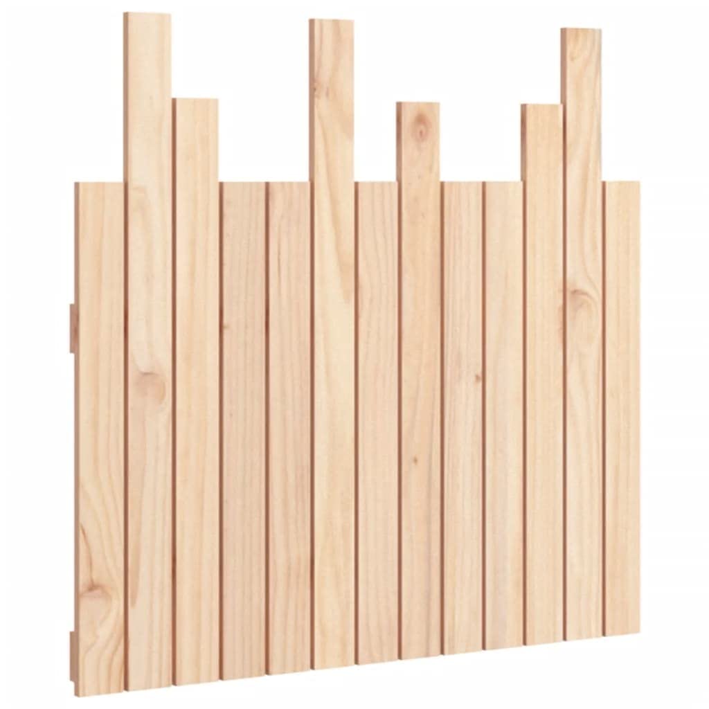824803 Testiera da Parete 82,5x3x80 cm in Legno Massello di Pino Testata in Legno,Testata Letto Matrimoniale Muebles Dormitorio Spalliera Letto Testiere per Letto Matrimoniale