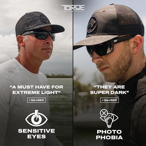 TOROE Eyewear FIELD Wrap Around Sport Sunglasses With Polycarbonate Polarized Lenses, Lightweight TR90 Frame2