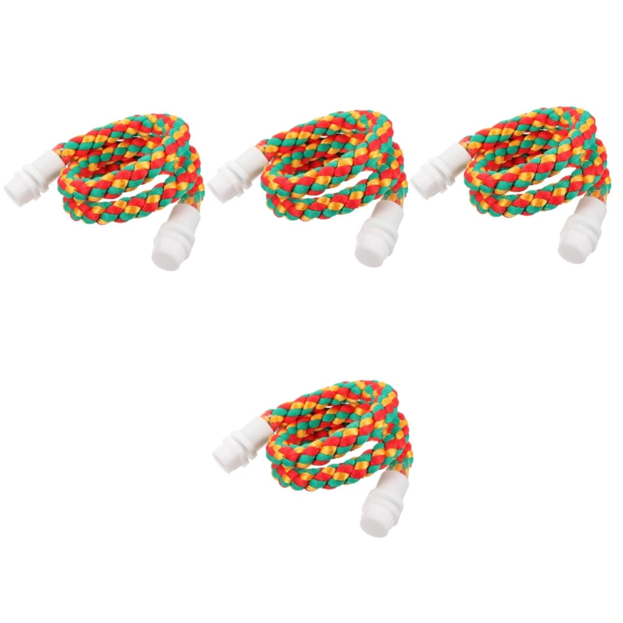 POPETPOP Jouet à Mâcher En Corde De Coton Pour Perroquet Avec Grelots - Décoration Noël Pour Perruches, Calopsittes, Cacatoès