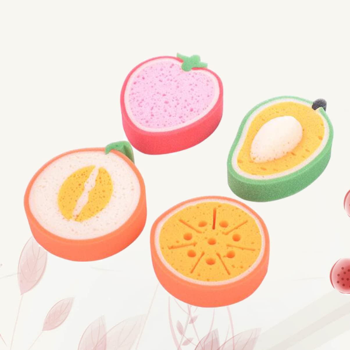 Healeved 12 Piezas esponja de ducha creativa esponja de baño natural esponjas para el cuerpo esponjas naturales esponjas corporales depuradores espesar Estropajo Corea del Sur