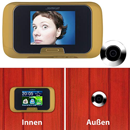 Somikon Türspion ohne Bohren: Digitale Türspion-Kamera mit manueller Foto- und Videoaufnahme (Türspion mit Aufnahmefunktion)