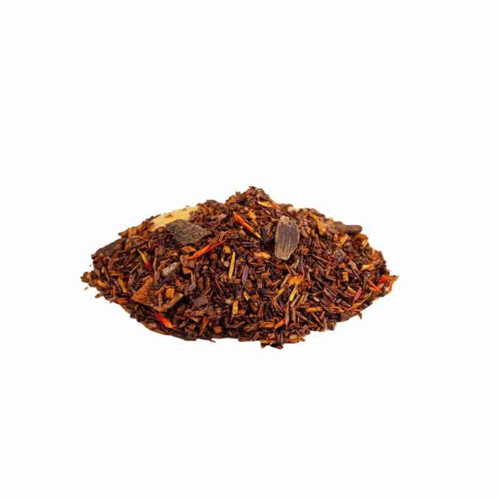 Rooibos de Manzana, Almendra y Canela a Granel 100 Gramos - My Tea Moments - Cultivo Sostenible - Ingredientes Naturales: Almendra, Canela, Cártamo, Manzana.