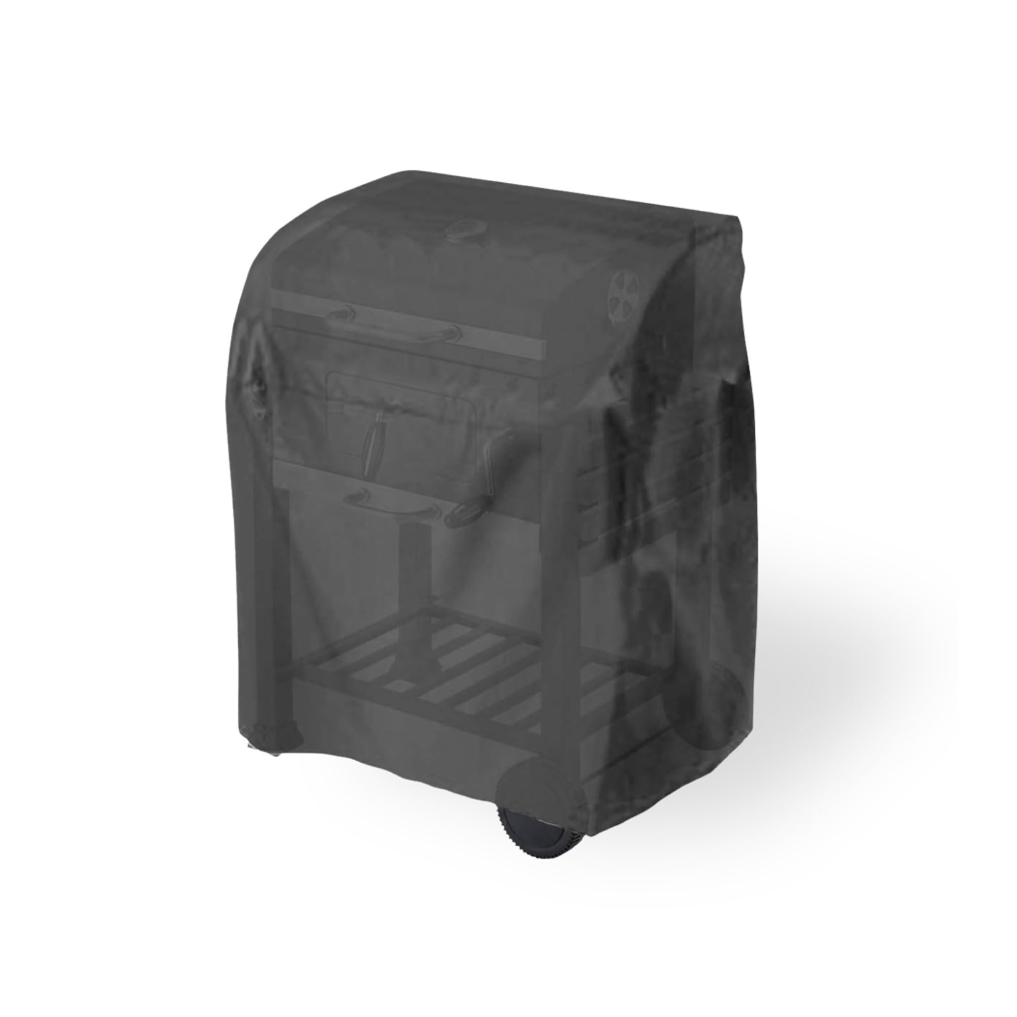 tepro Universal Abdeckhaube für Grillwagen, Klein, Wetterfest, Wasserabweisend, mit UV-Schutz, aus strapazierfähigem Polyethylen, Maße ca. 104,1 x 48,3 x 101,6 cm, Schwarz