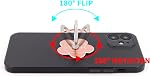 LaMignonne Phone Ring Holder Metal Finger Grip 360° Rotation 180° Flip Kickstand Universal Phone Grip Stand Compatible with All Smartphones (Rose Gold)
