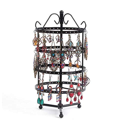 laamei Soportes para Joyas, Organizador Metal Giratorio Expositor de Pendientes Soporte de...