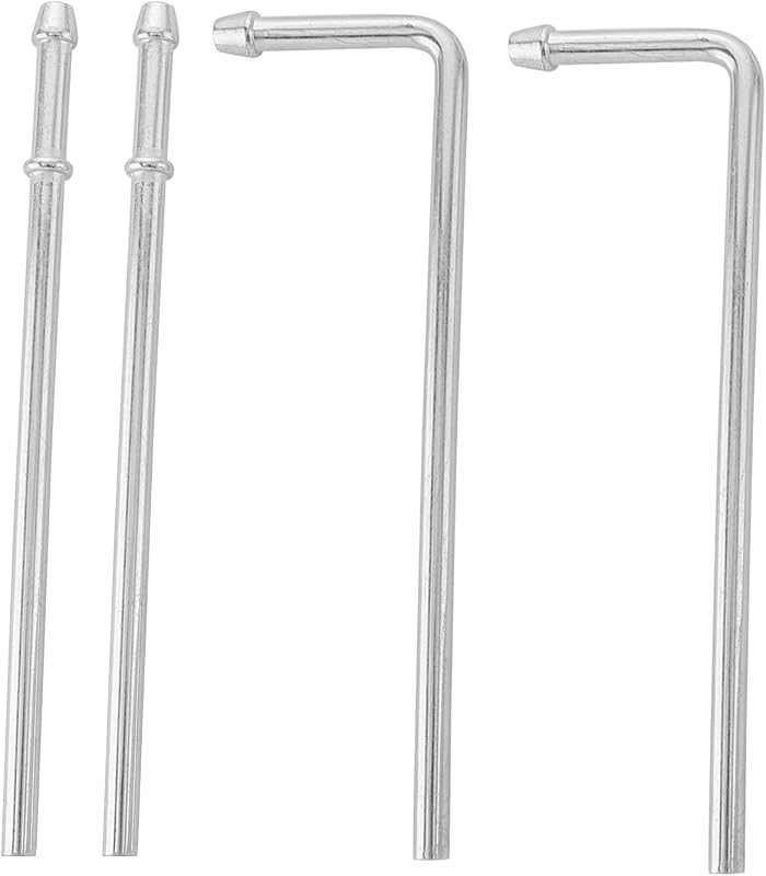 4 Pcs Exhaust Hanger Weld On 2 Pcs 90 Degree Bent | 9.5" Long 2 Pcs Straight 9.7" Long Universal Exhaust Hanger Rods