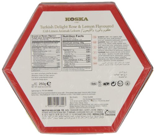 Koska Turkish Delights Rose Lemon 250g (pack Of 3)...