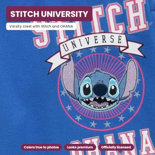 Disney Stitch Joggers for Women - Lilo & Stitch Varsity Athletic Jogger Sweatpants - Multi Print Graphic Sweatpants for Women, Officially Licensed Cobalt Blue - image 5