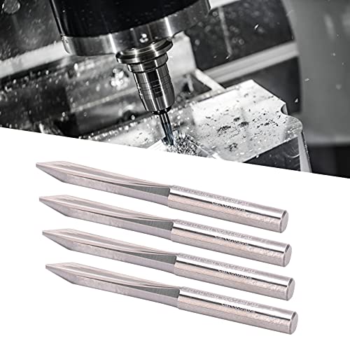 Rechte fluit snijmes, V-vorm frees CNC-snijbit voor graveergereedschap - Image 4