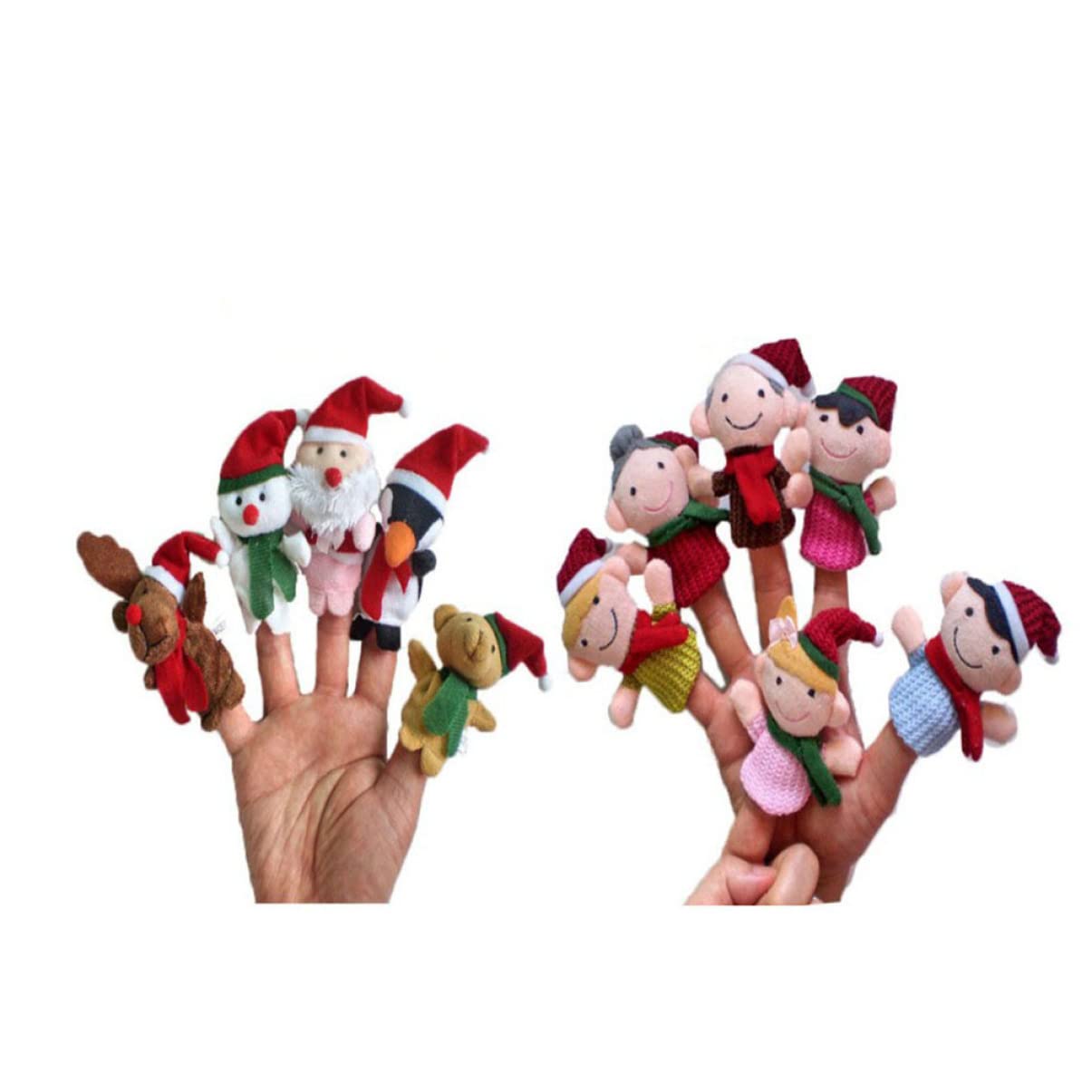 Toyvian Pz Giocattoli Di Babbo Natale Bambola Da Dito Di Natale Bambola Da Dito Per Bambini Giocattolo Di Marionette Da Dito Di Natale Marionette Da Dito Per Bambini Riempitivo Animale