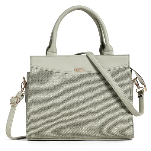Image of Multi Compartment Denim Design Handbag, Multipurpose handbag with Shoulder Strap